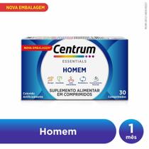 Suplemento Vitaminico Centrum Essentials Homem Com 30 Comprimidos