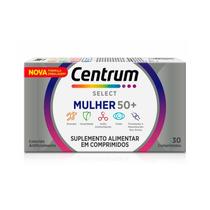 Suplemento Vitamínico Centrum Select Mulher 50+ de A a Zinco 30 Comprimidos