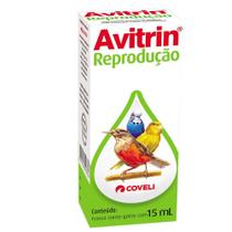 Suplemento Vitaminico Coveli Avitrin Reprodução para Pássaros - 15 mL