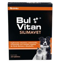 Suplemento Vitamínico Coveli Bulvitan Silimavet para Cães e Gatos - 20 Tabletes