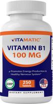 Suplemento vitamínico de vitamina B1 100mg 250 comprimidos Suplemento vitamínico de vitamina B1 100mg 250 comprimidos