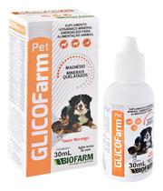 Suplemento Vitamínico Glicofarm Pet Suplemento 30ml Biofarm Cães Gatos Suplemento Vitamínico Glicofarm Pet Suplemento 30ml Biofarm Cães Gatos
