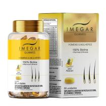 Suplemento Vitamínico Imegar Hair Gummies Abacaxi C/60 Caps