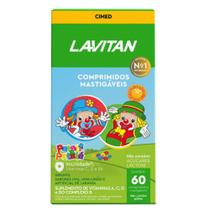 Suplemento Vitamínico Infantil Kids Imunidade Comprimidos Mastigáveis Uva e Limão Lavitan