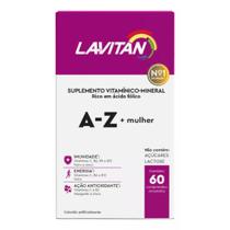 Suplemento Vitamínico Lavitan A-Z Mulher 60 Comp Revestidos
