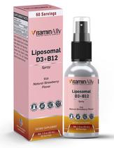 Suplemento vitamínico líquido lipossomal de vitamina D3 + B12