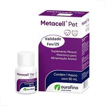 Suplemento Vitamínico Metacell Pet Cães Gatos Ourofino 50ml