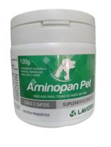 Suplemento Vitamínico Mineral Aminoácido Aminopan pet p/ Cães e Gatos 100g