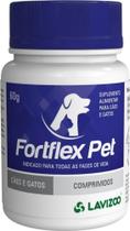 Suplemento vitamínico mineral FortFlex para caes e gatos Pet com 60 comprimidos - lavizoo