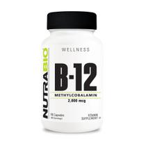 Suplemento vitamínico NutraBio Metil B-12 2000mcg 90 cápsulas