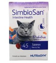 Suplemento Vitamínico Nutrasyn SimbioSan para Gatos 45 tabletes