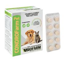 Suplemento Vitaminico P/ Cães-Gatos Condrofarm Pet 100 Comp