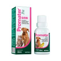 Suplemento vitamínico para cães e gatos promater vetnil 30ml