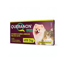 Suplemento Vitamínico Queranon Small Size para Cães e Gatos 5kg - 30 Comprimidos