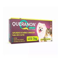 Suplemento Vitamínico Queranon Small Size para Cães e Gatos até 5kg 7,5g 30 comprimidos - Avert