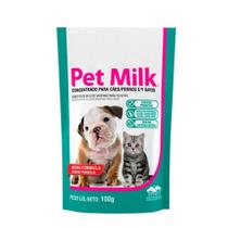 Suplemento vitamínico substituto do leite materno para filhotes pet milk 100g - vetnil