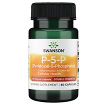 Suplemento vitamínico Swanson P-5-P Coenzymated B6 40 mg 60 cápsulas