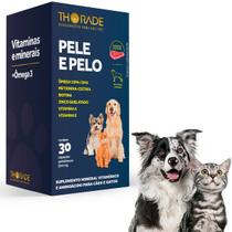 Suplemento Vitamínico Thorade Pele Pelo Cachorro Gato 30 Cáp
