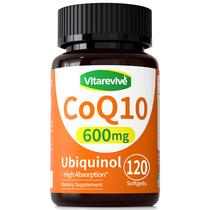 Suplemento Vitarevive CoQ10 600 mg Ubiquinol 120 cápsulas softgel Suplemento Vitarevive CoQ10 600 mg Ubiquinol 120 cápsulas softgel
