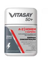 Suplemento Vitasay 50+ Homem A-Z + Cafeína 30 Comprimidos