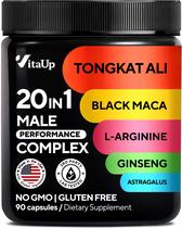 Suplemento VitaUp Tongkat Ali 20 em 1 com Astragalus 90 cápsulas