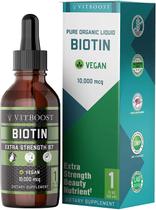 Suplemento VITBOOST Biotina 10.000 mcg, gotas líquidas, 60 porções