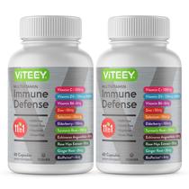 Suplemento Viteey 11 em 1 Multivitamínico Immune Defense 120 cápsulas
