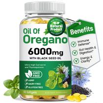Suplemento vivcmin Óleo de Orégano 6000 mg com Black Seed 60 Softgels Suplemento vivcmin Óleo de Orégano 6000 mg com Black Seed 60 Softgels