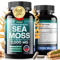 Suplemento VOLTZAP Sea Moss Capsules 2000mg com Bladderwrack