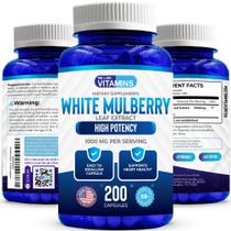 Suplemento We Like Vitamins White Mulberry 1000mg 200 cápsulas Suplemento We Like Vitamins White Mulberry 1000mg 200 cápsulas