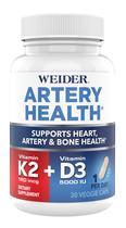 Suplemento Weider Artery Health Heart Support 30 cápsulas