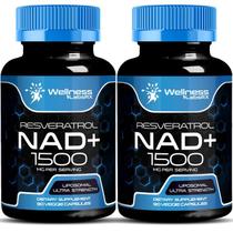 Suplemento WELLNESS LABSRX NAD 1500 mg com Resveratrol 90 cápsulas