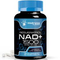 Suplemento Wellness LabsRX NAD+ 1500mg com Resveratrol - Pacote com 3 Unidades