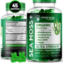 Suplemento WELLNESS LABSRX Sea Moss Gummies 3200 mg 90 unidades