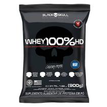 Suplemento Whey 100% HD Concentrado Refil Black Skull 900g