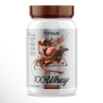 Suplemento whey protein 100% concentrado pote 900g topway sabor Chocolate com Avelã com vitamina D e B12 Suplemento whey protein 100% concentrado pote 900g topway sabor Chocolate com Avelã com vitamina D e B12