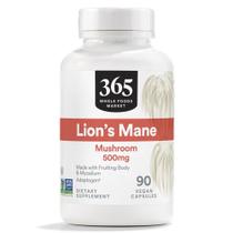 Suplemento Whole Foods Market 365 - Cogumelo Lion's Mane 500mg (90 Cápsulas)