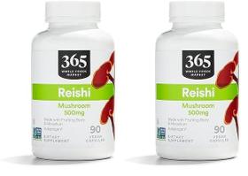 Suplemento Whole Foods Market Reishi 365 - 180 Cápsulas