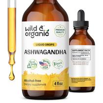 Suplemento Wild & Organic Ashwagandha - Gotas 120ml para Humor