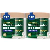 Suplemento Windboss NAD Nicotinamida Riboside Resveratrol 100 cápsulas