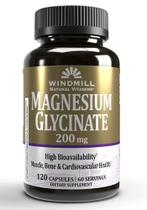 Suplemento Windmill Natural Vitaminas Glicinato de Magnésio 200mg