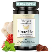 Suplemento Winged Wellness Happy Her Mood Gummies 50 Vegan
