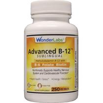 Suplemento Wonder Laboratories Vitamina B12 sublingual 1000mcg Suplemento Wonder Laboratories Vitamina B12 sublingual 1000mcg