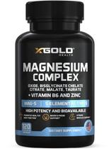 Suplemento X Complexo de Magnésio Micronizado Gold Health + B6