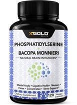 Suplemento X Gold Health Fosfatidilserina e Bacopa Monnieri