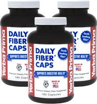 Suplemento Yerba Prima Daily Fiber em cápsulas 180 cápsulas x3 Suplemento Yerba Prima Daily Fiber em cápsulas 180 cápsulas x3