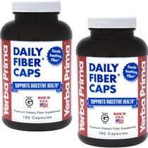 Suplemento Yerba Prima Daily Fiber Formula 180 cápsulas x 2 Suplemento Yerba Prima Daily Fiber Formula 180 cápsulas x 2