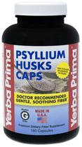 Suplemento Yerba Prima Psyllium Husks Caps Dietary Fiber 625 mg
