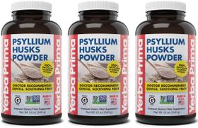 Suplemento Yerba Prima Psyllium Husks Powder 360ml (pacote com 3) Suplemento Yerba Prima Psyllium Husks Powder 360ml (pacote com 3)