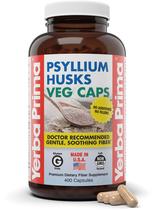 Suplemento Yerba Prima Psyllium Husks Veg Caps 400 cápsulas